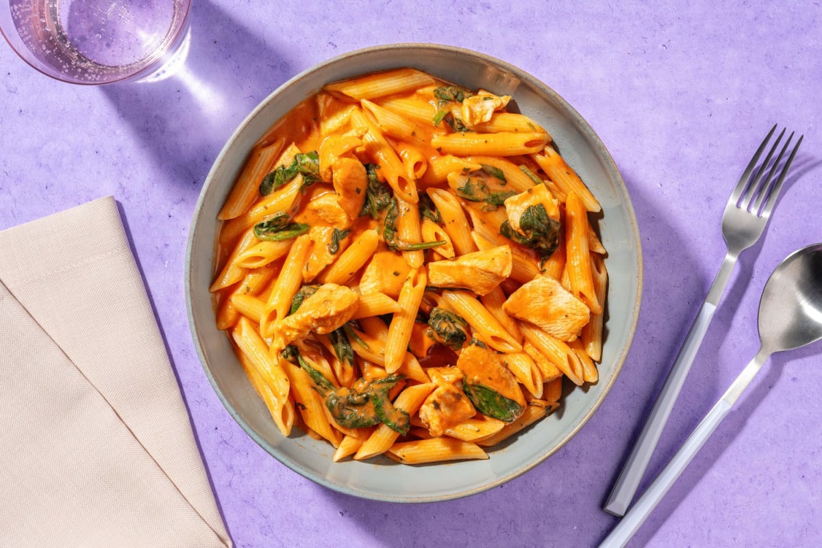 Herby Creamy Tomato Chicken Penne