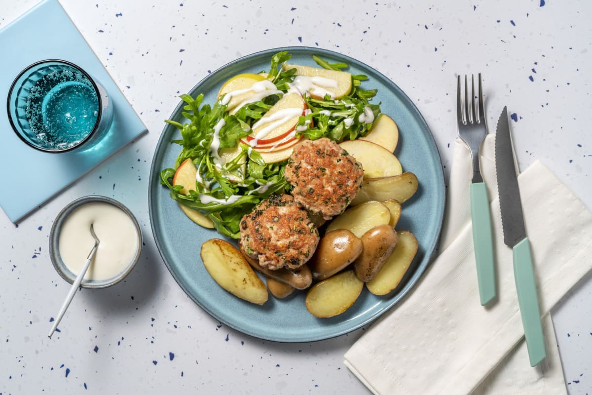 Mini burger di manzo, maiale e formaggio