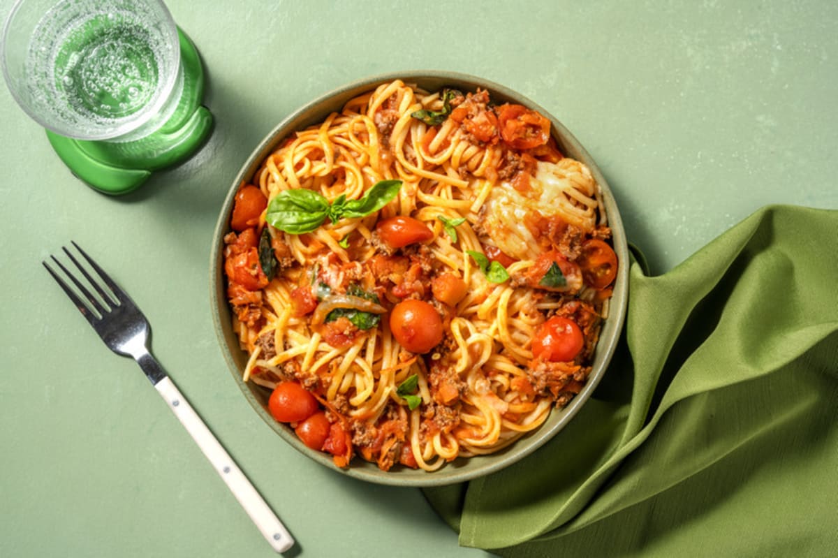 Easy Linguine Bolognese Recipe HelloFresh