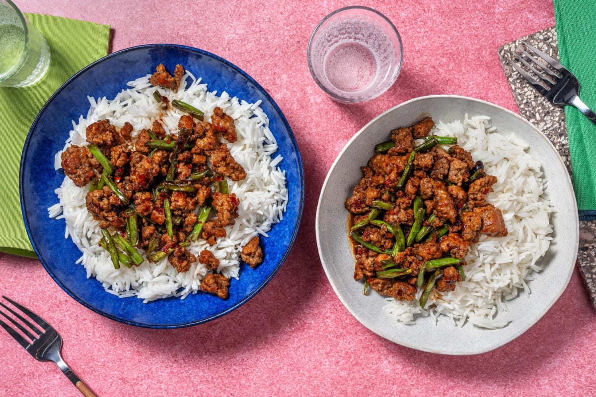 Thai Style Pork Rice Bowl