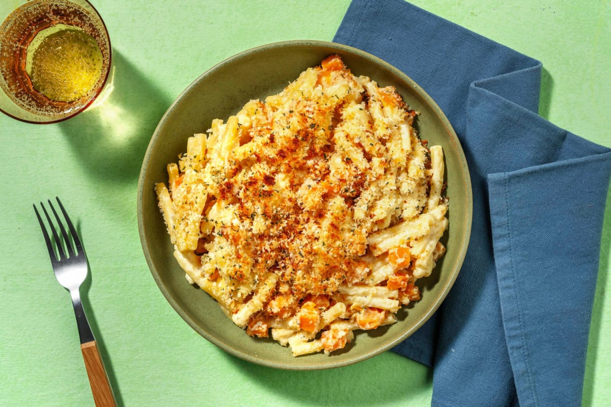 Butternut & Bacon Mac and Cheese