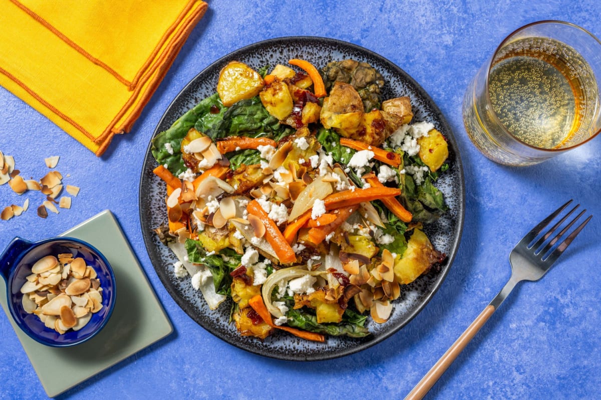 Goat's Cheese, Roast Potato and Kale Salad