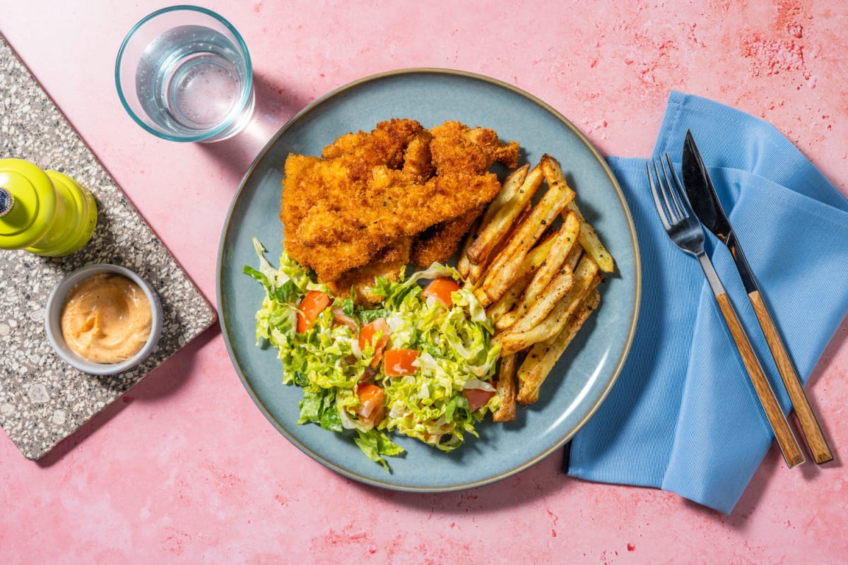 Golden Fried Chicken and Chips