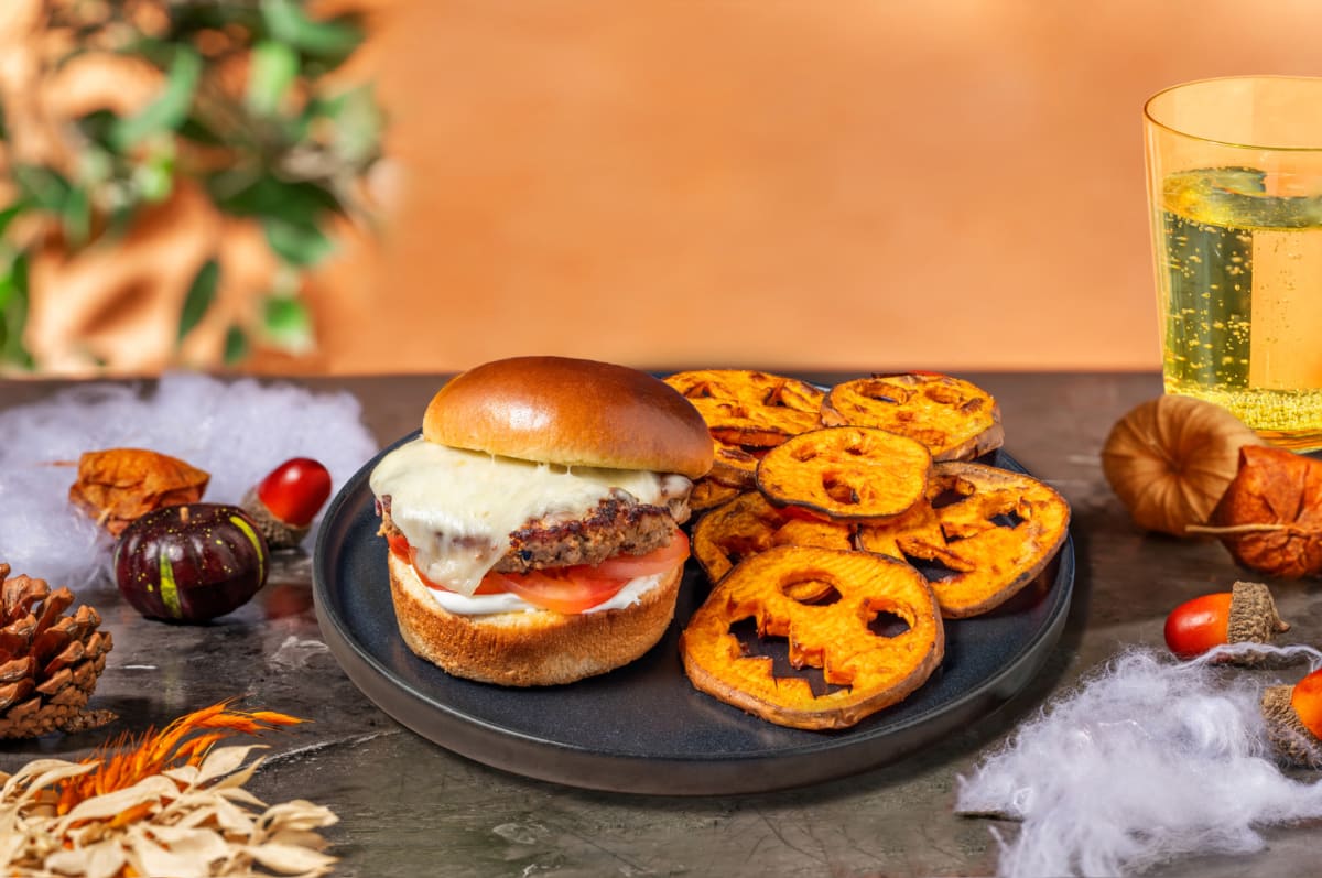 Spooky Spiced Halloween Burgers