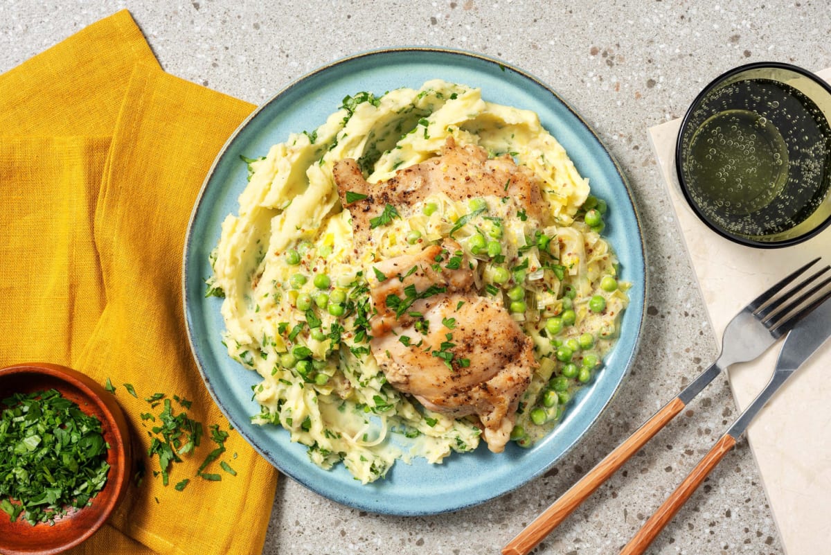 Creamy Leek and Mustard Chicken