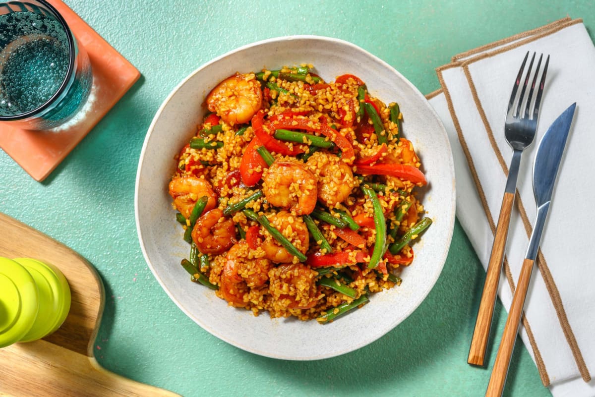 Spiced Glazed Prawns	