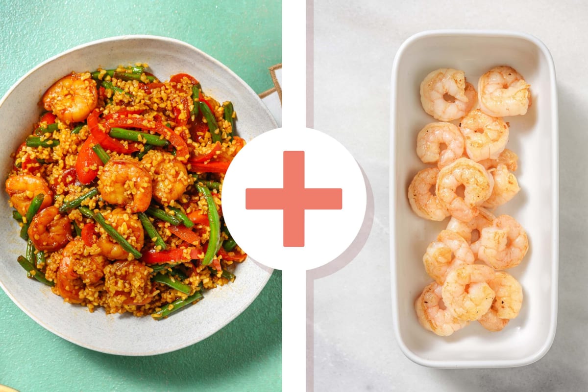 Spiced Glazed Double Prawns	