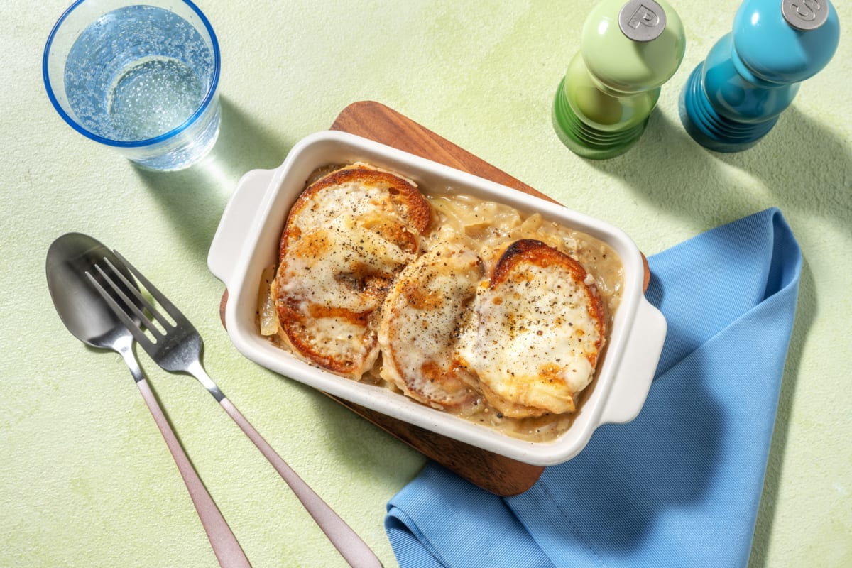 Zuppa di cipolle gratinata alla francese
