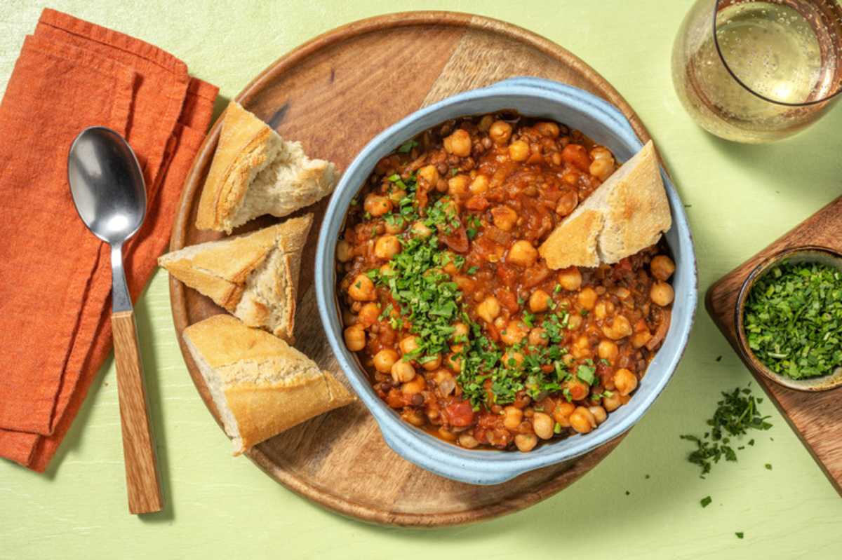 Moroccan Spiced Lentil Stew with Chicken