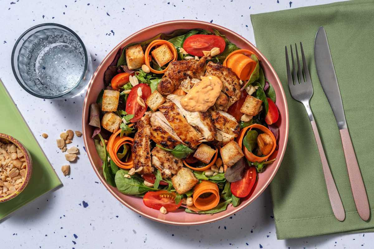 Lemongrass Chicken Breast Bánh Mì Inspired Salad