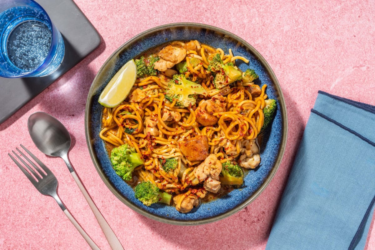 Peanut Chicken Breast and Broccoli Stir-Fry