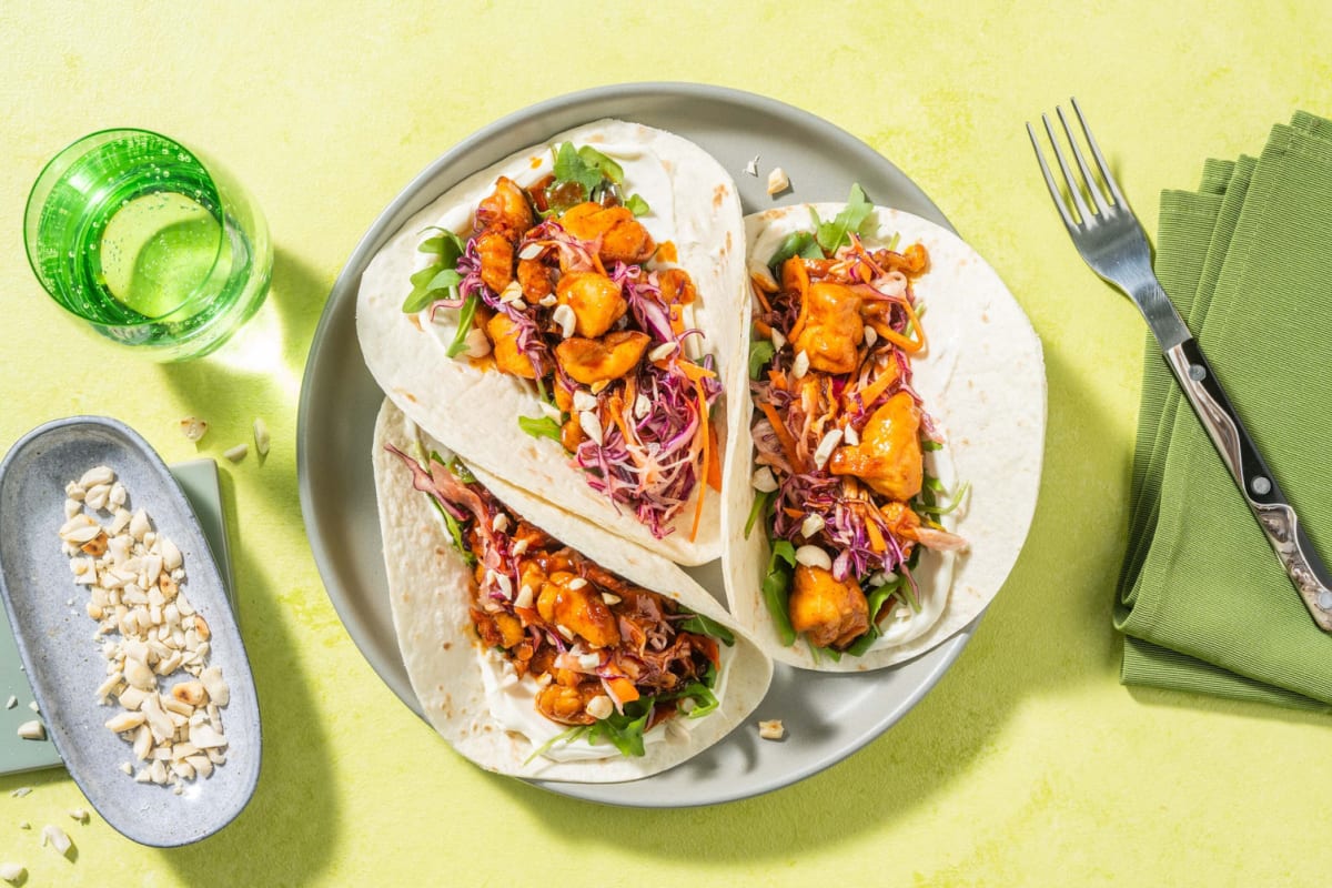 Honey Gochujang Chicken Tacos