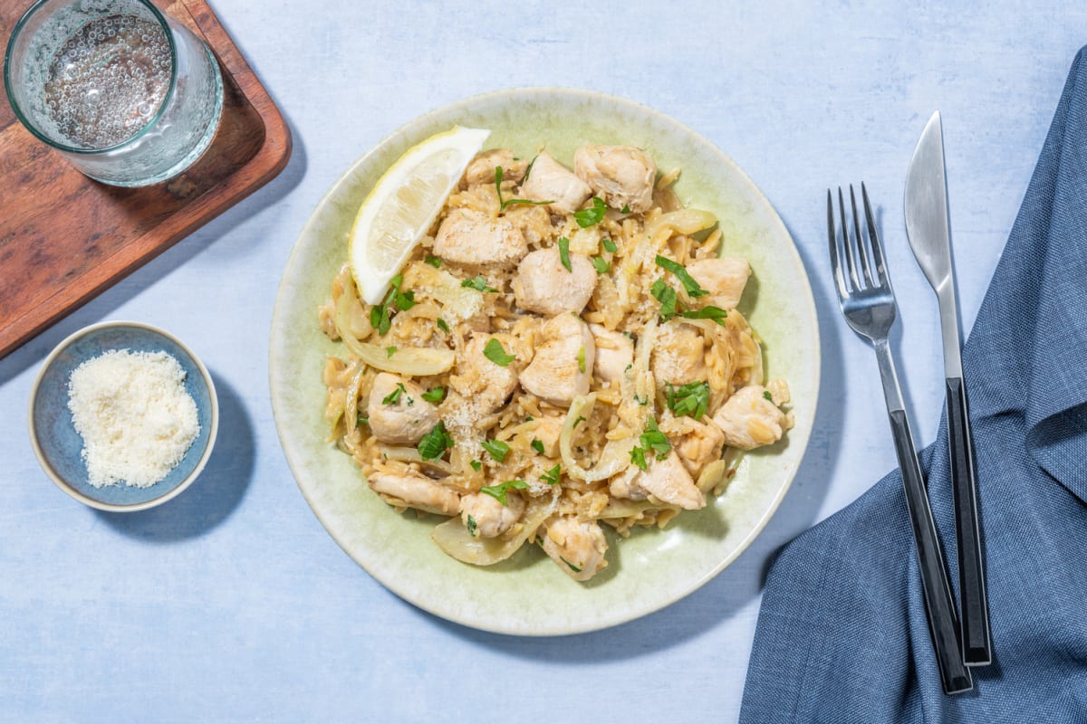 Chicken and Lemon Orzo