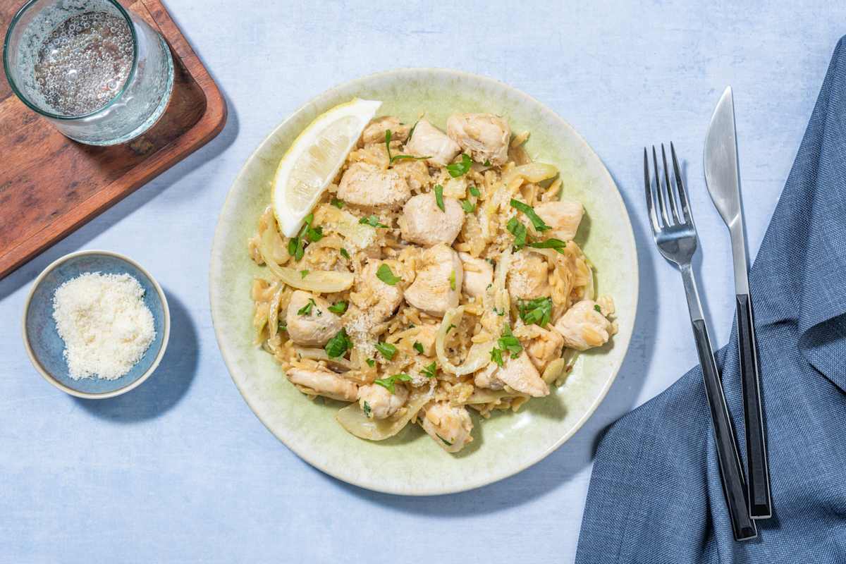 Basa and Lemon Orzo