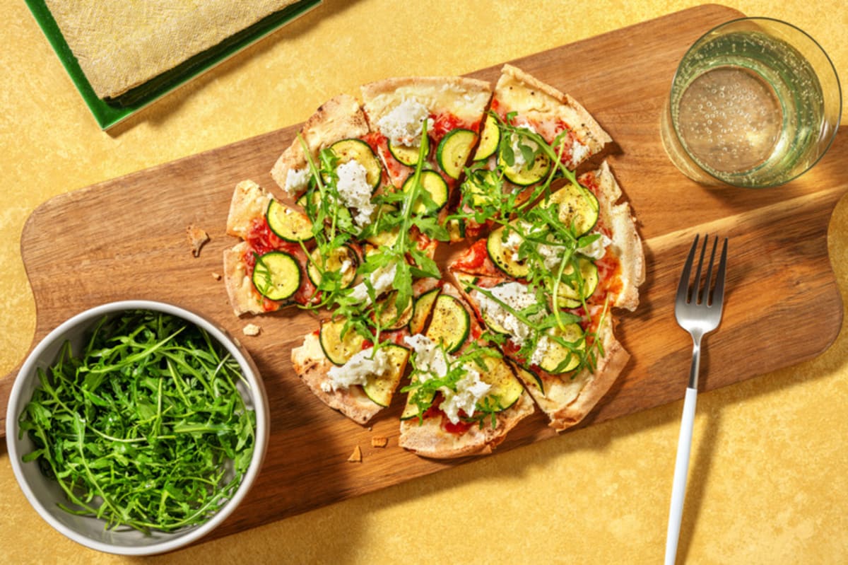 Mozzarella and Courgette Pizza