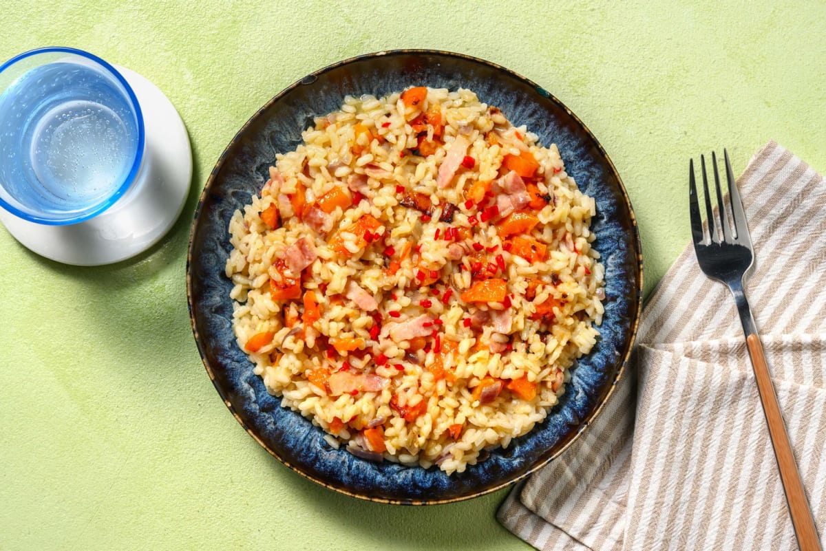 Bacon and Butternut Squash Risotto Recipe HelloFresh