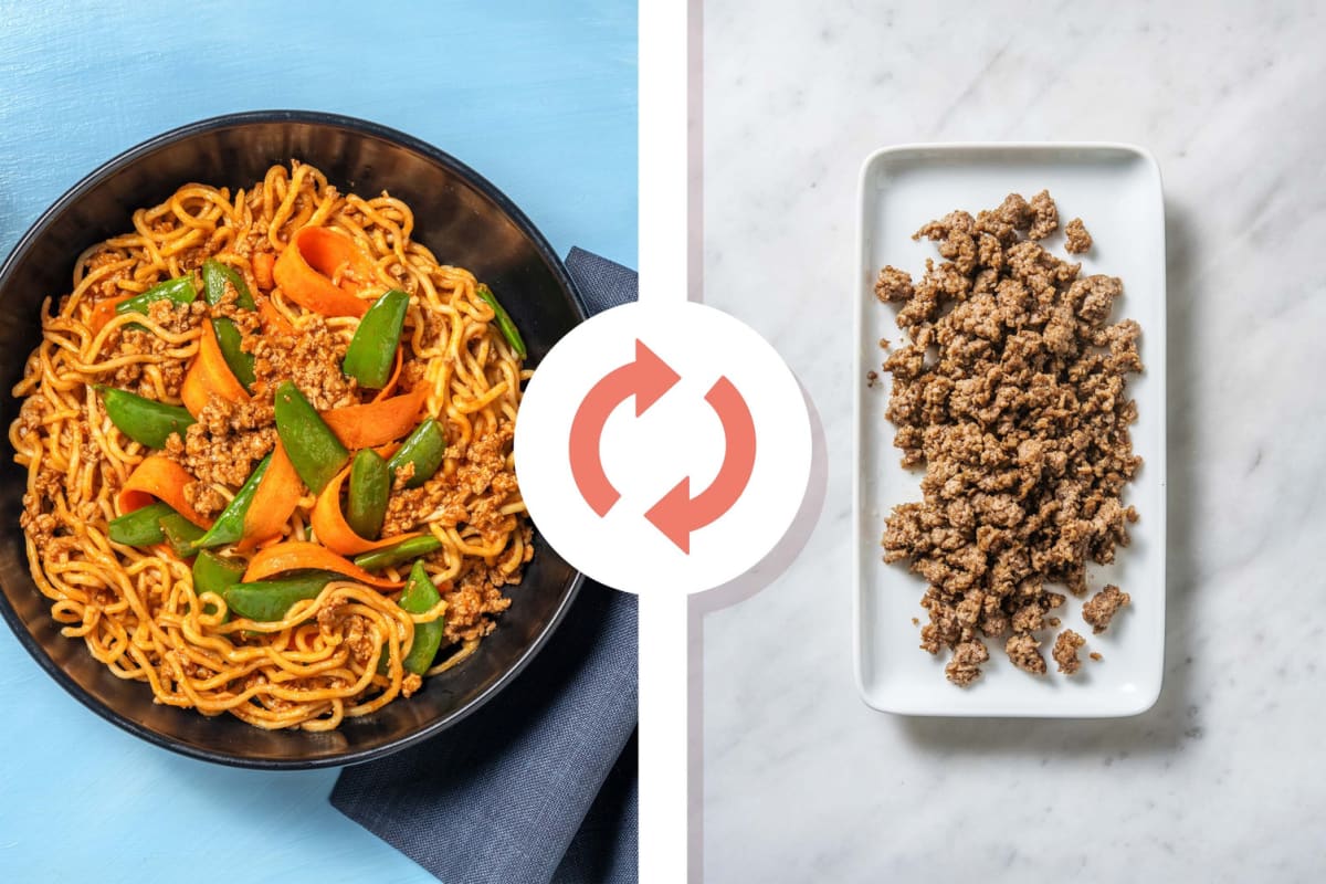 Thai Inspired Beef and Noodle Stir-Fry