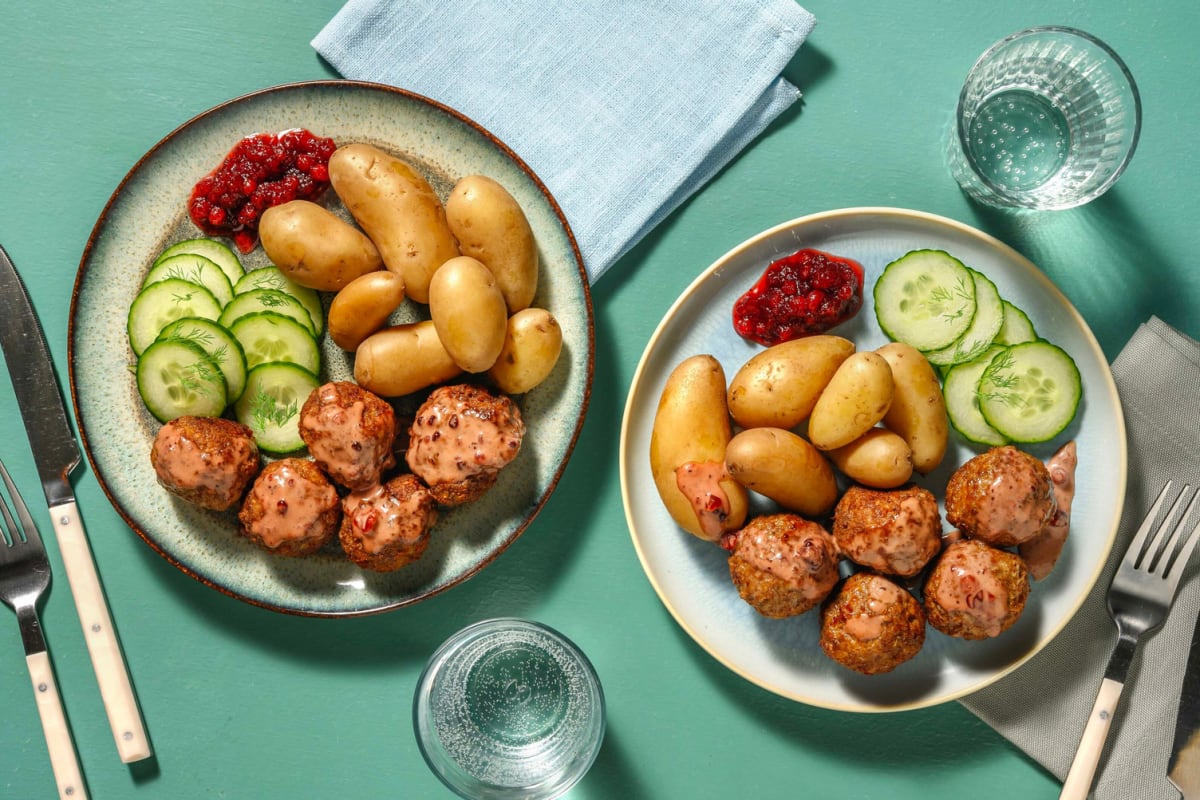 Köttbullar och brunsås 