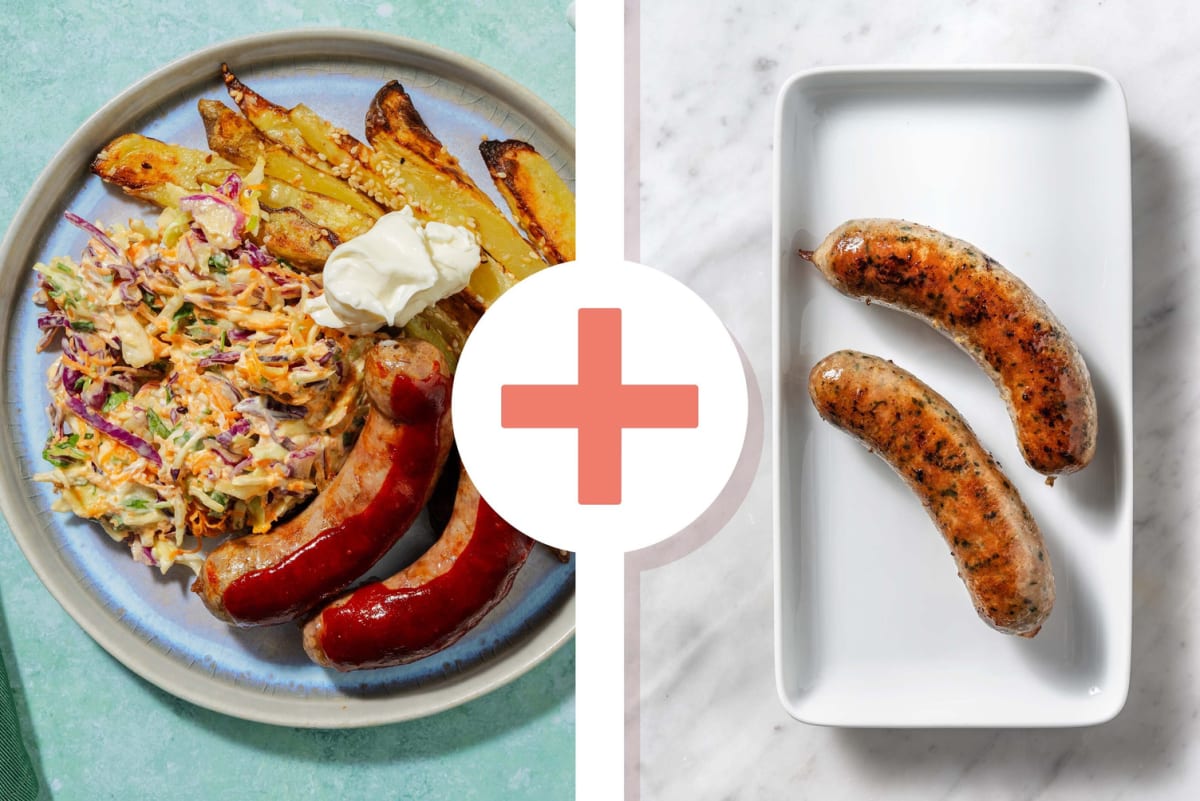 Gochujang and Double Honey Glazed Sausages