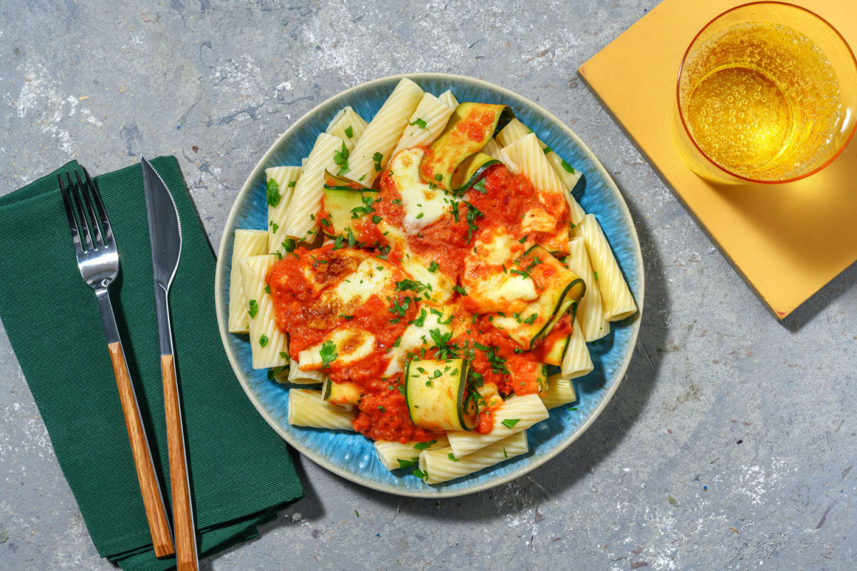 Creamy Mozzarella Rigatoni