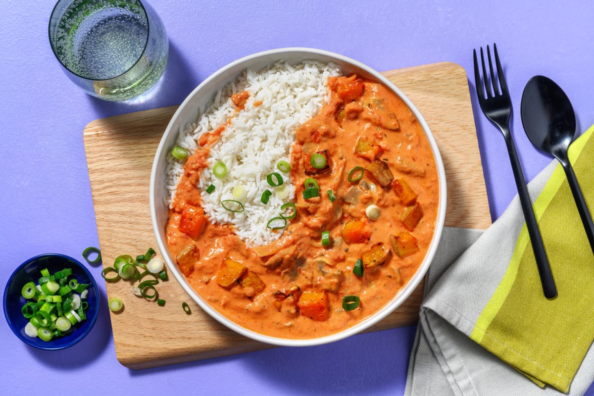 Butternut and Mushroom Curry