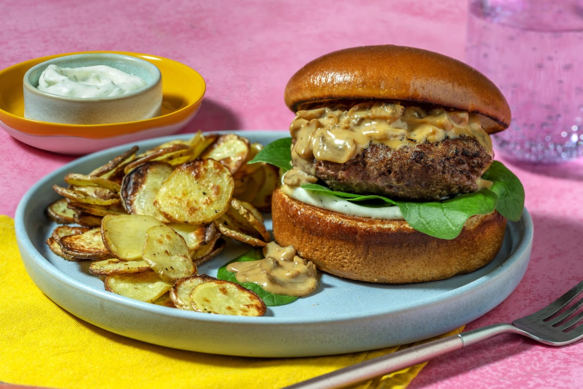 Swedish-Inspired Double Beef Burgers