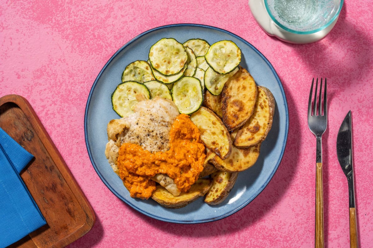 Poulet poêlé et beurre aux tomates séchées