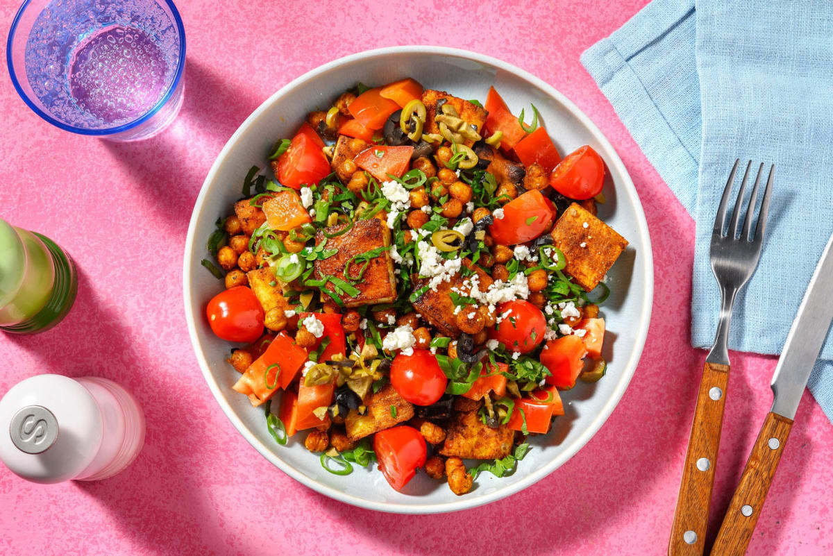 Fattoush-Inspired Chicken Tenders Salad