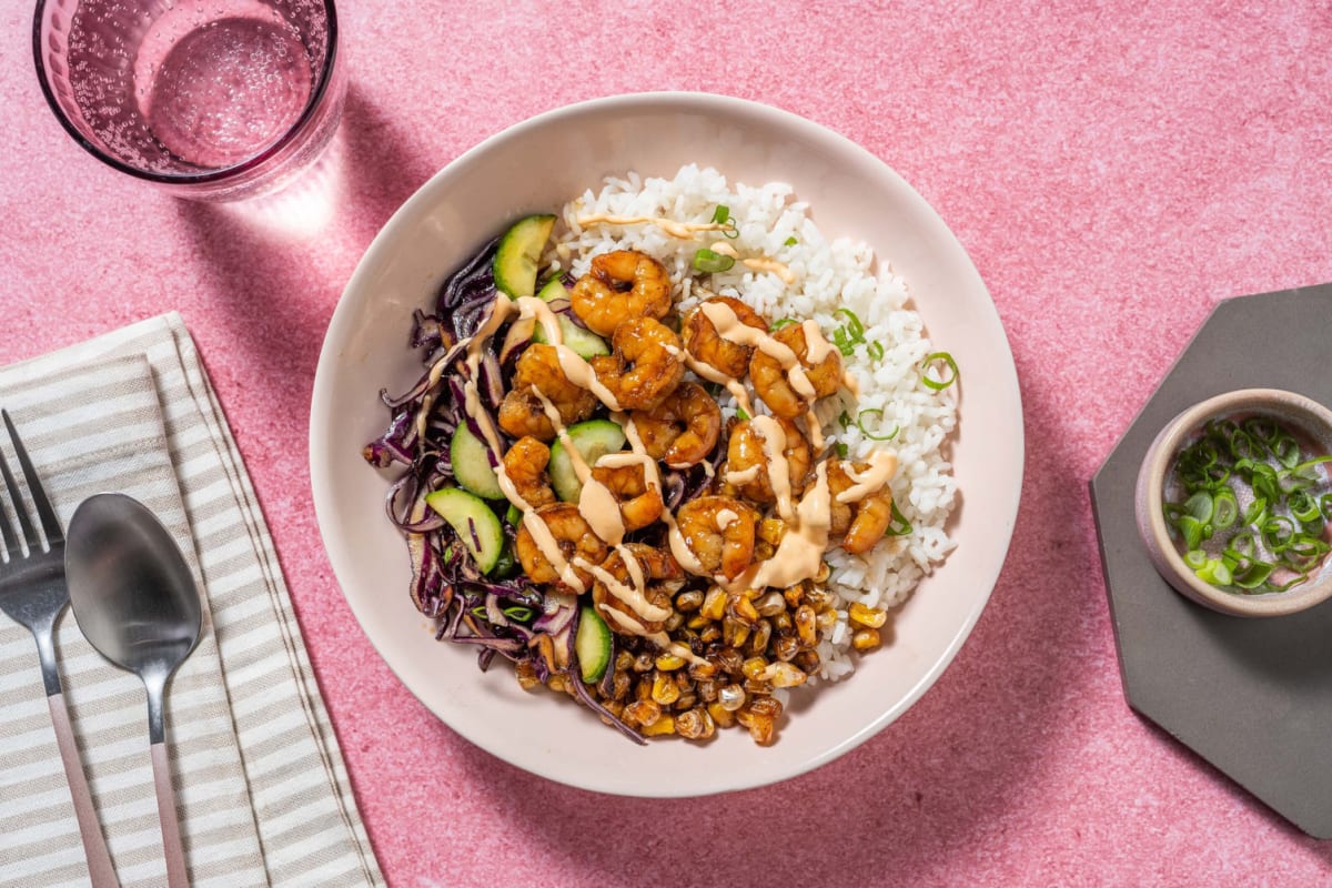 Warm Shrimp Poke-Style Bowls