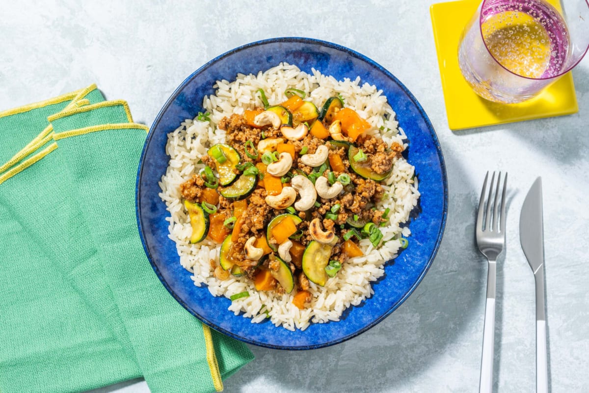 Sauté de porc et de légumes savoureux