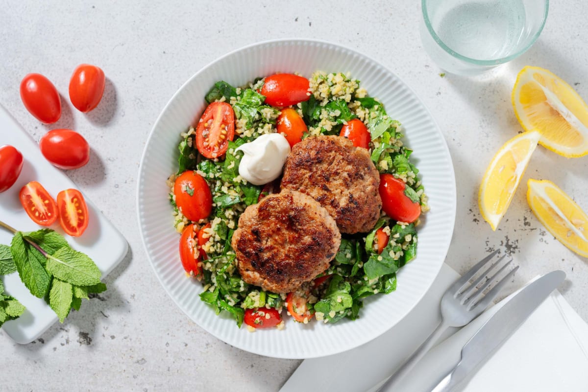 Cal Smart Middle Eastern-Inspired Beyond Meat® Patties