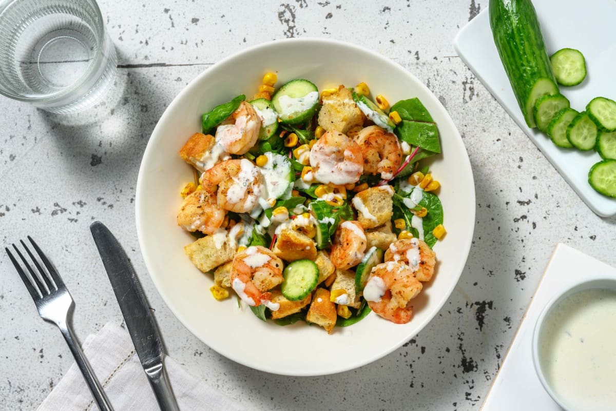 Smart Double Shrimp and Charred Corn Salad 