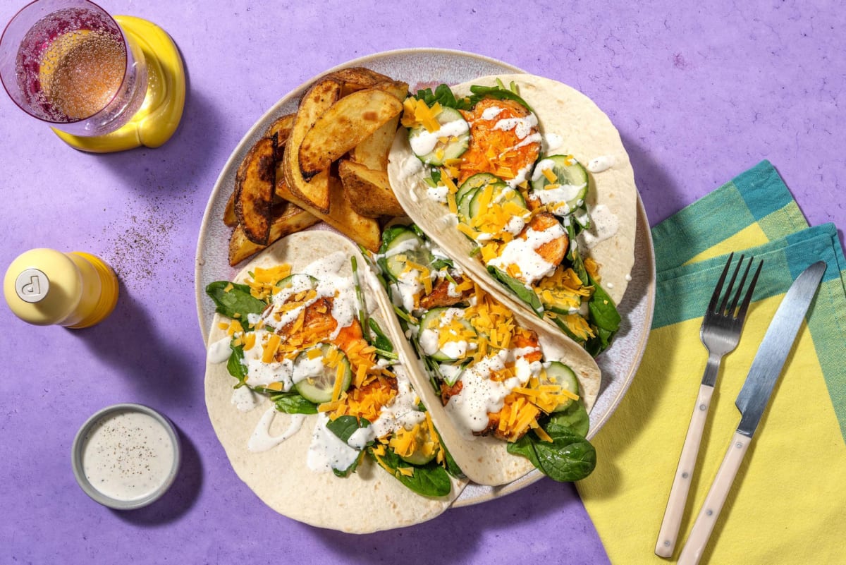 Grilled Honey Tofu Wraps