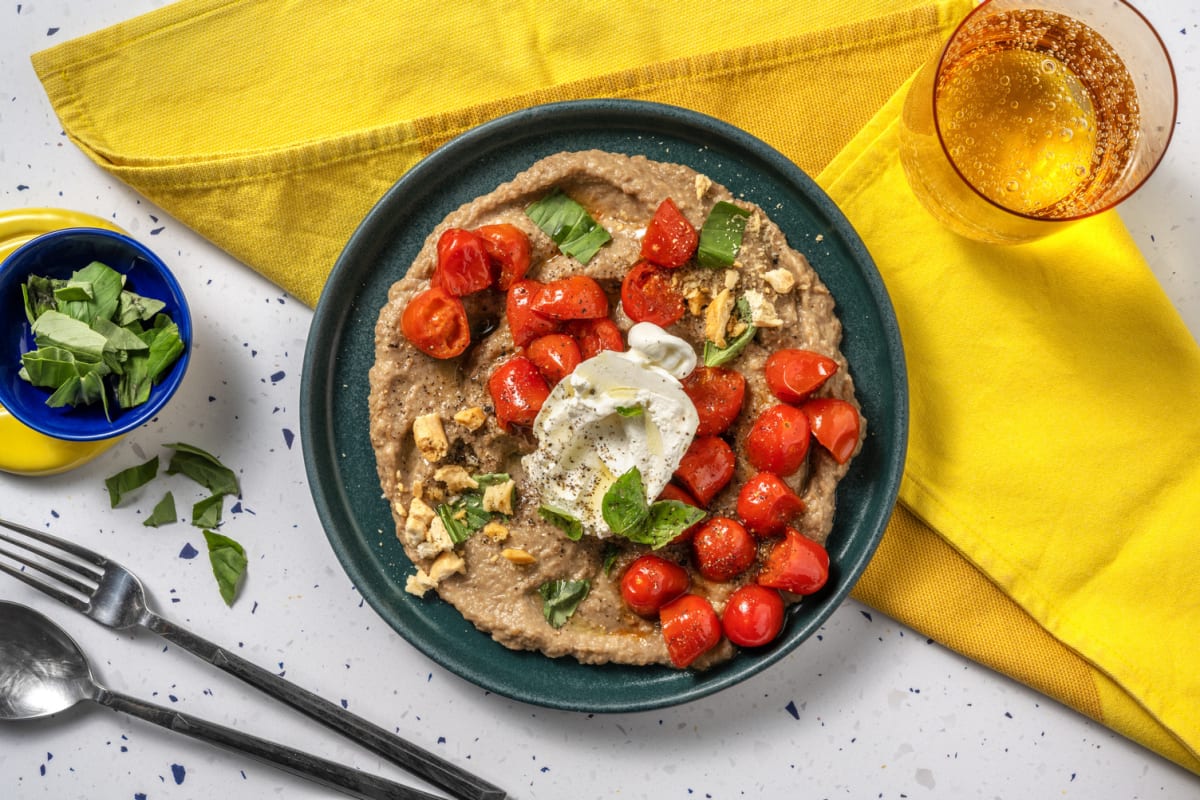 Crema di lenticchie e burrata pugliese 