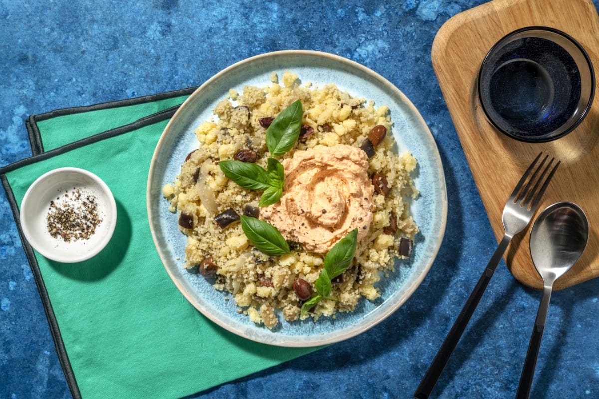 Couscous alle olive e melanzane 