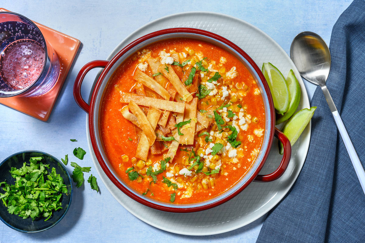 Mexican Spiced Sweetcorn Soup Recipe HelloFresh