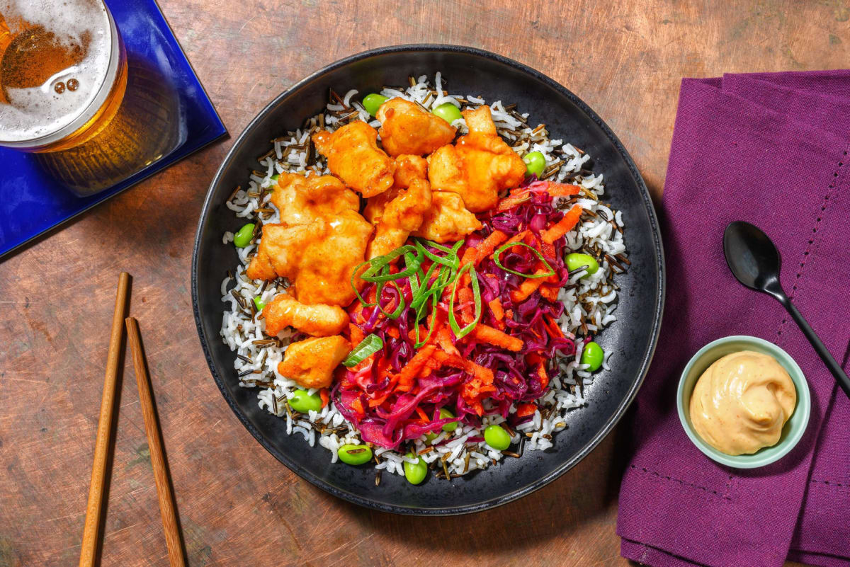 Japanese Karaage Bowl! Frittiertes Hähnchen