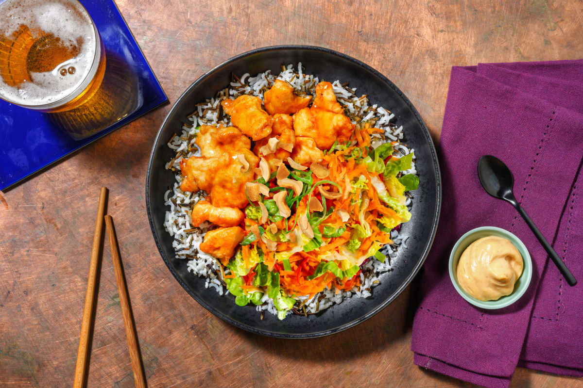 Japanese Karaage Bowl! Frittiertes Hähnchen