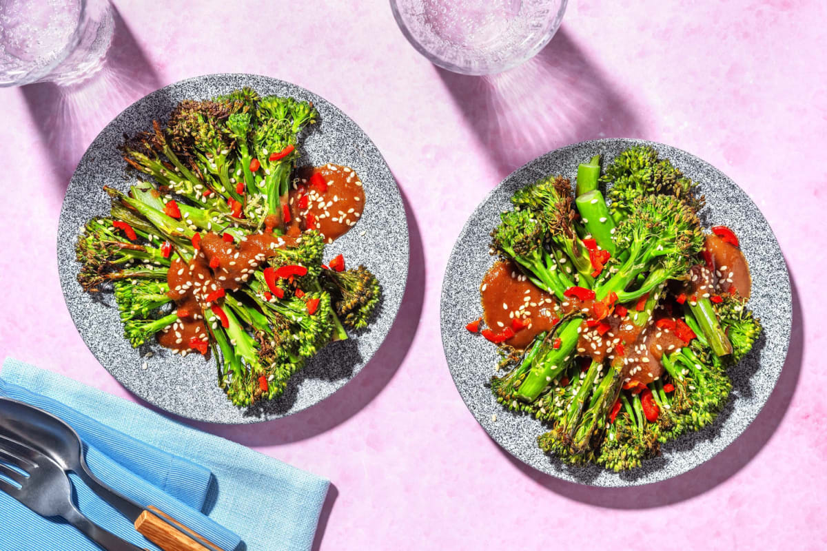 Sticky Honey-Miso Roasted Tenderstem® Broccoli