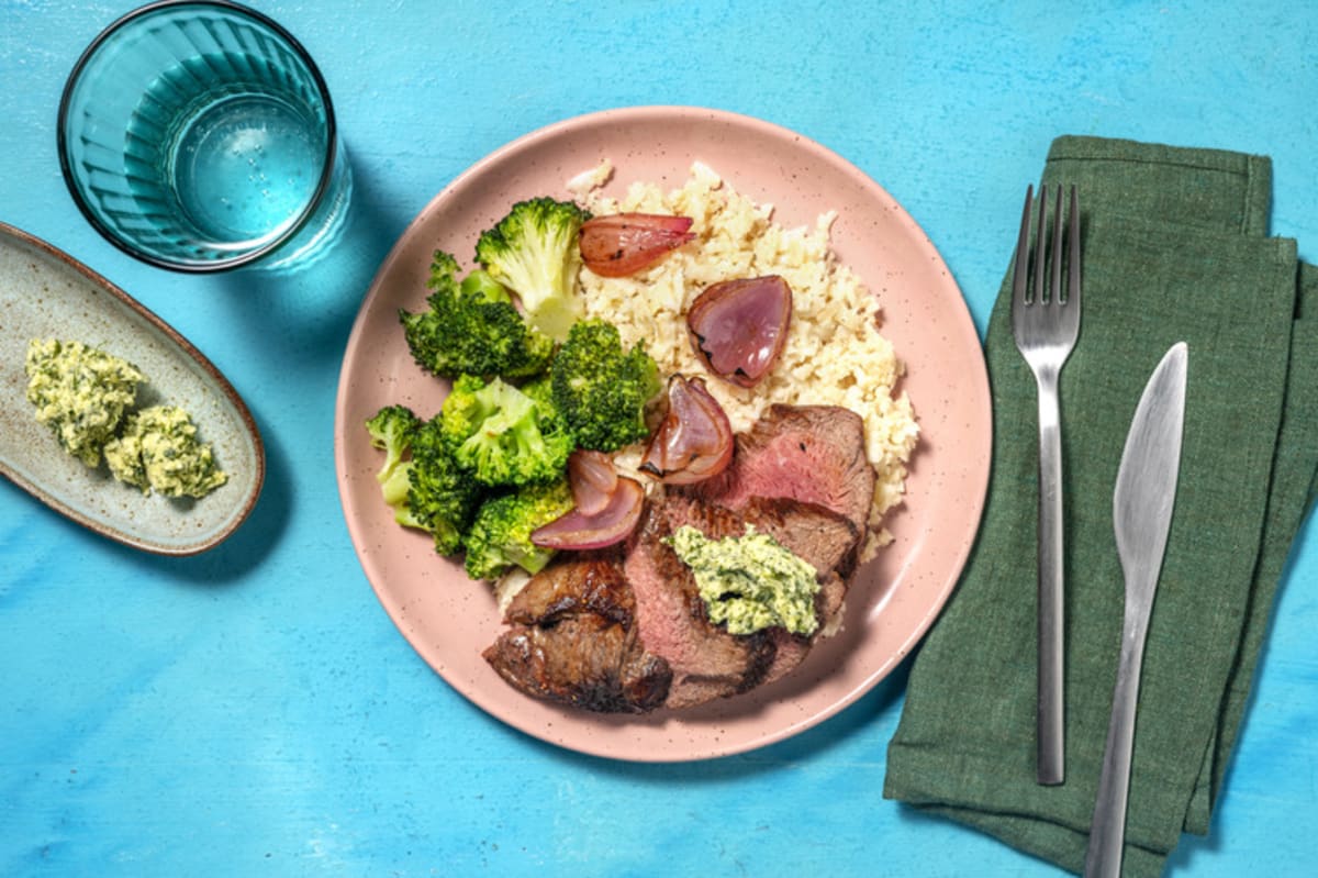 Steak and Cauliflower Rice