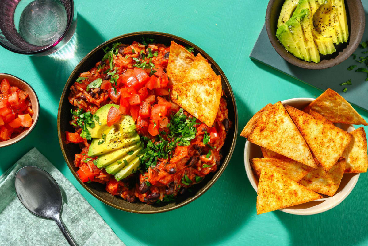 Burrito bowl et riz à la tomate