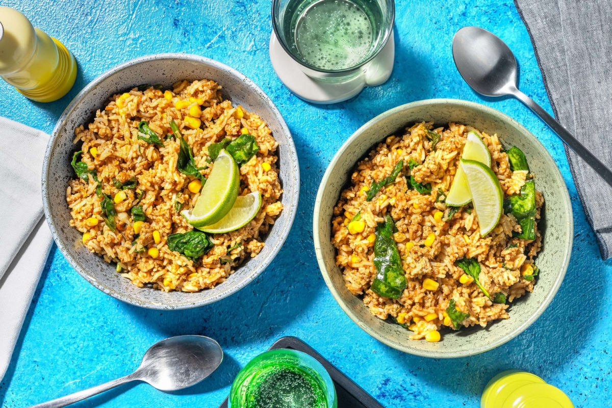 Caribbean Spiced BBQ Pork Fried Rice