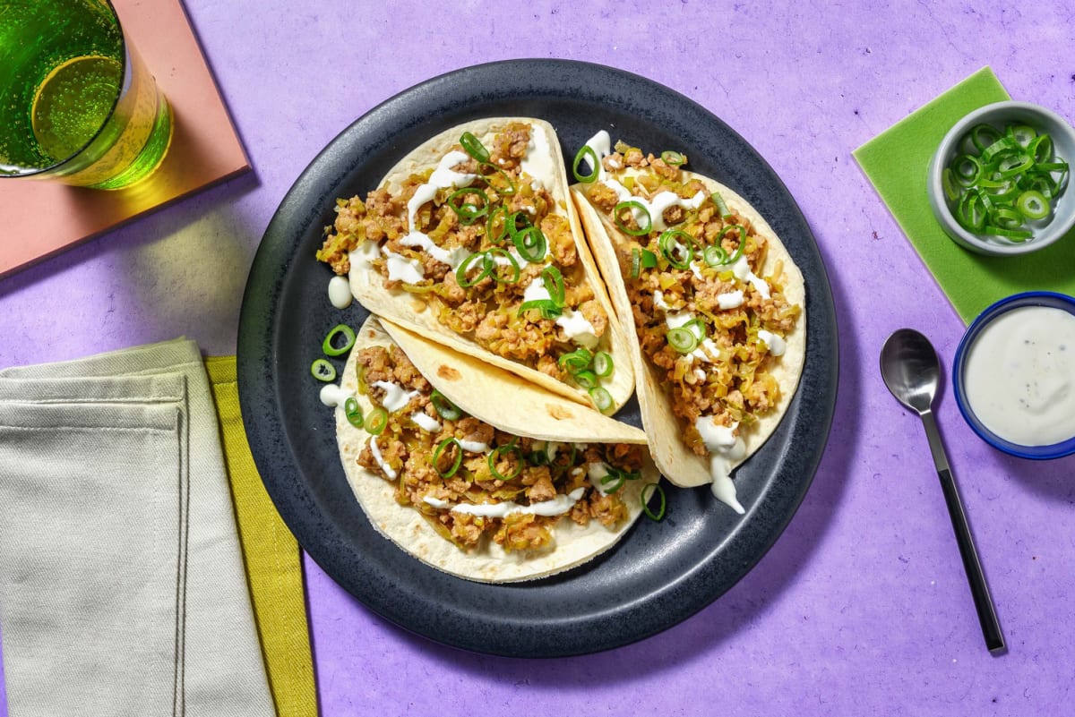 Tacos 'umami' al ragù bianco di suino