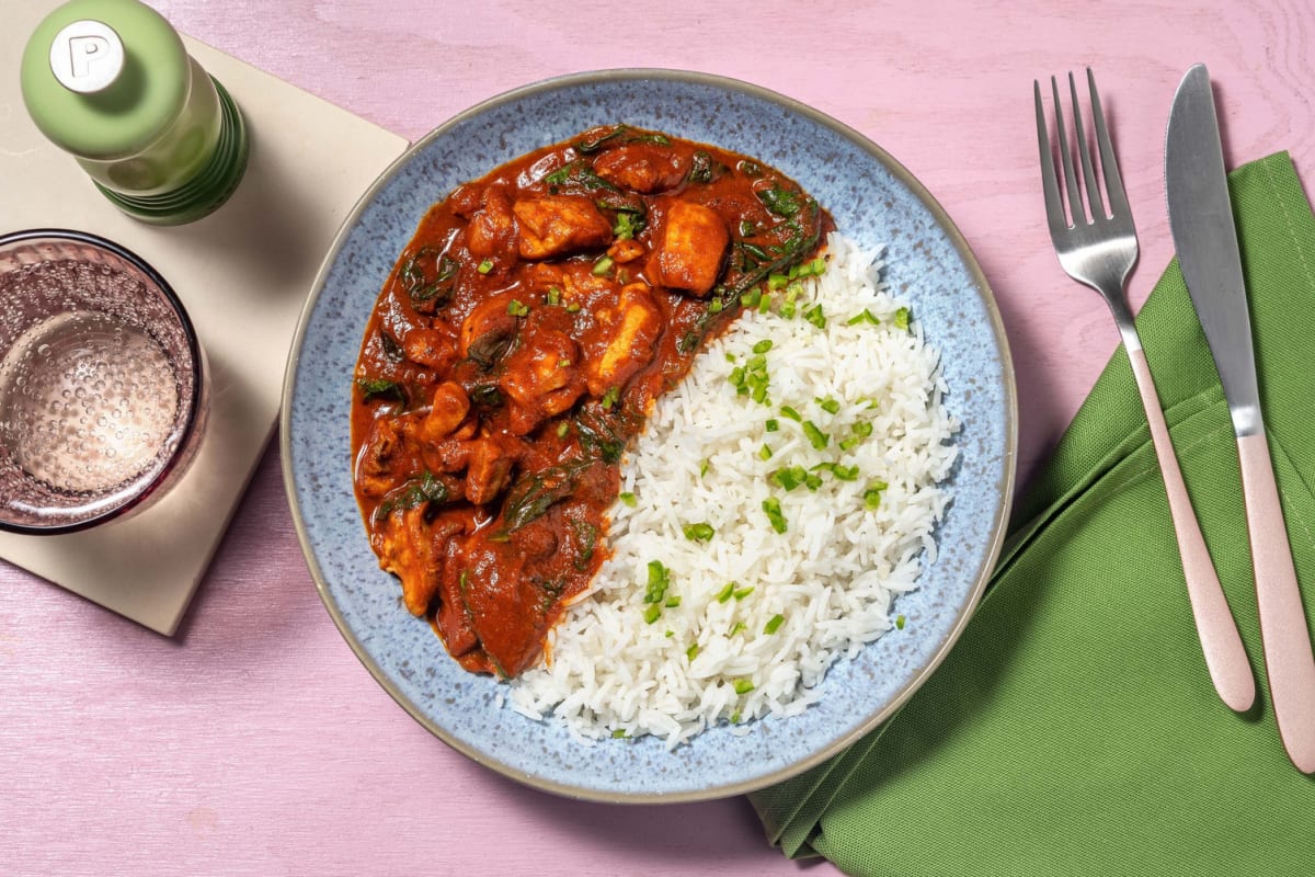 Chicken Breast and Spinach Curry