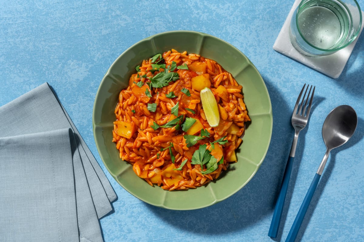 Paella-style Double Chorizo Orzo