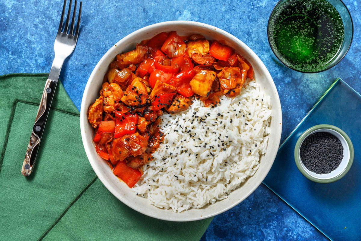 Beijing Style Chicken and Pepper Stir-Fry