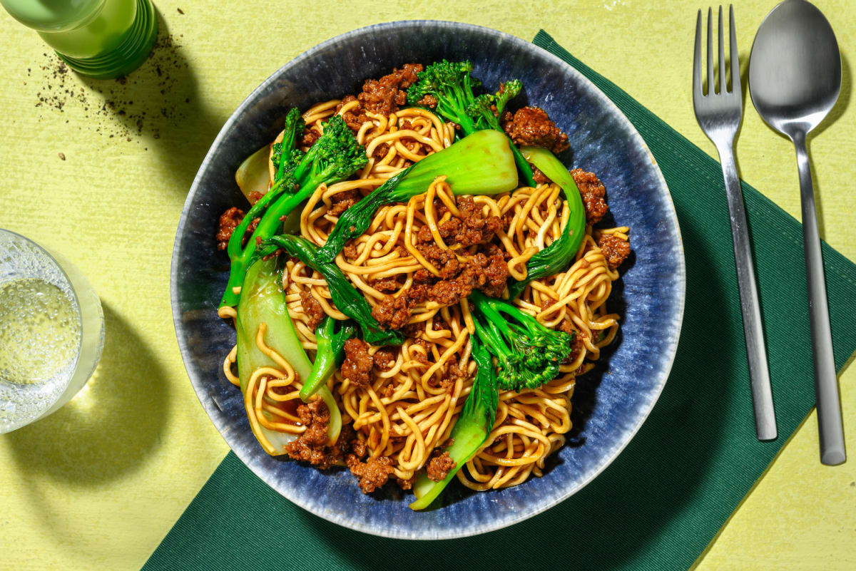 Sweet and Sticky Beef Noodles