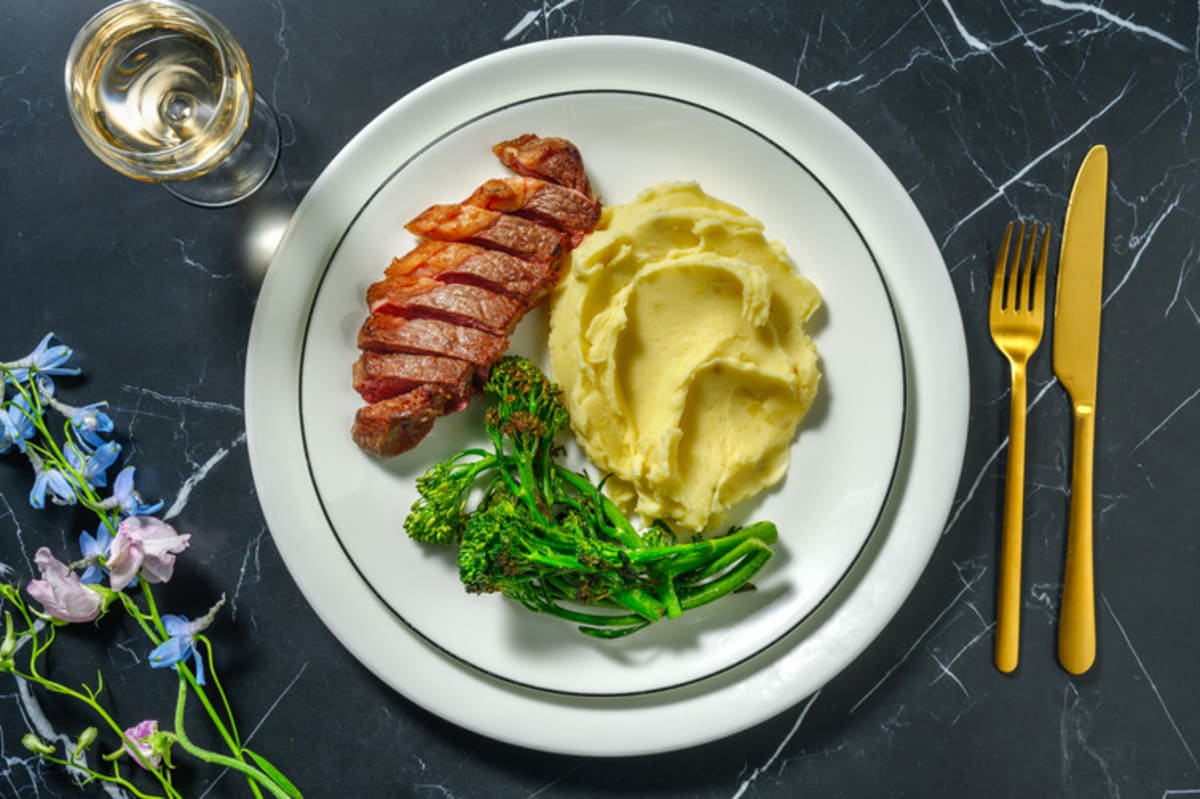 Irish Sirloin Steak Truffled Mash