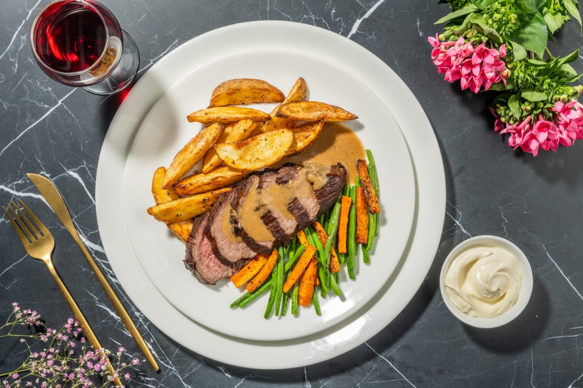 Irish Sirloin Steak in Mustard Sauce