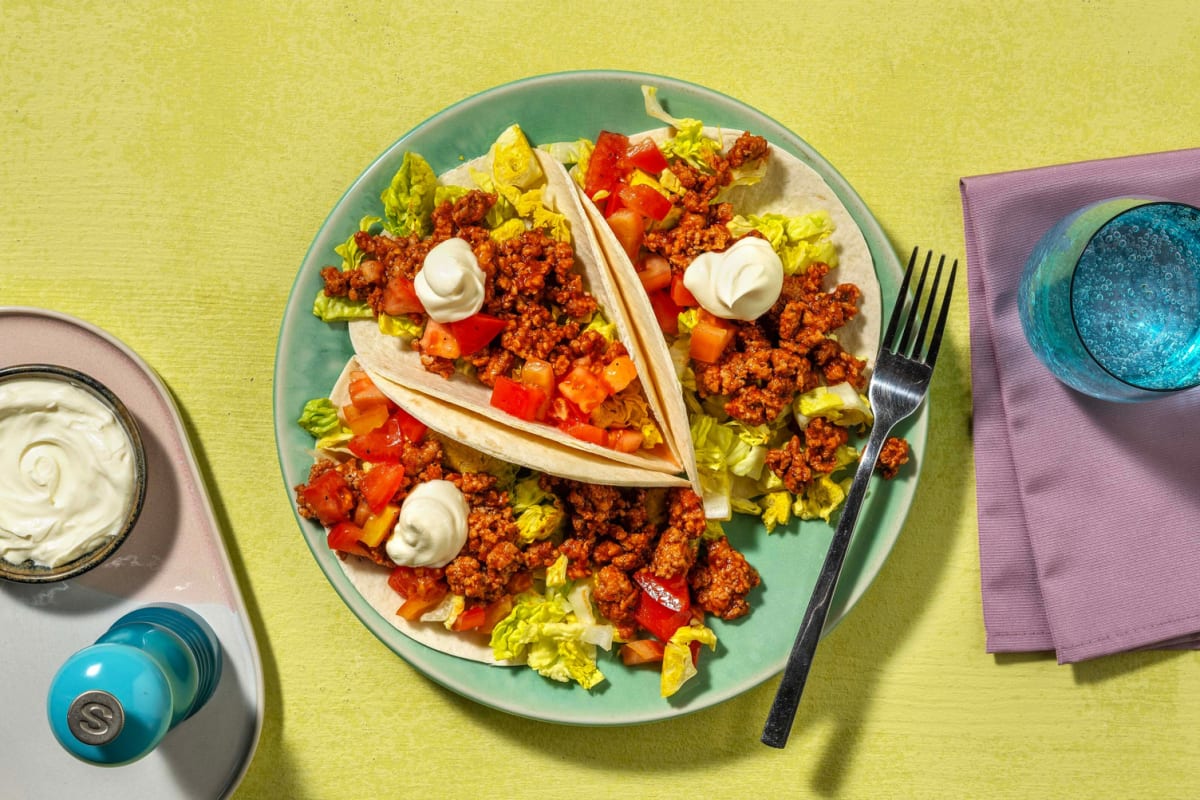 Tex-Mex Style Beef Mince Tacos